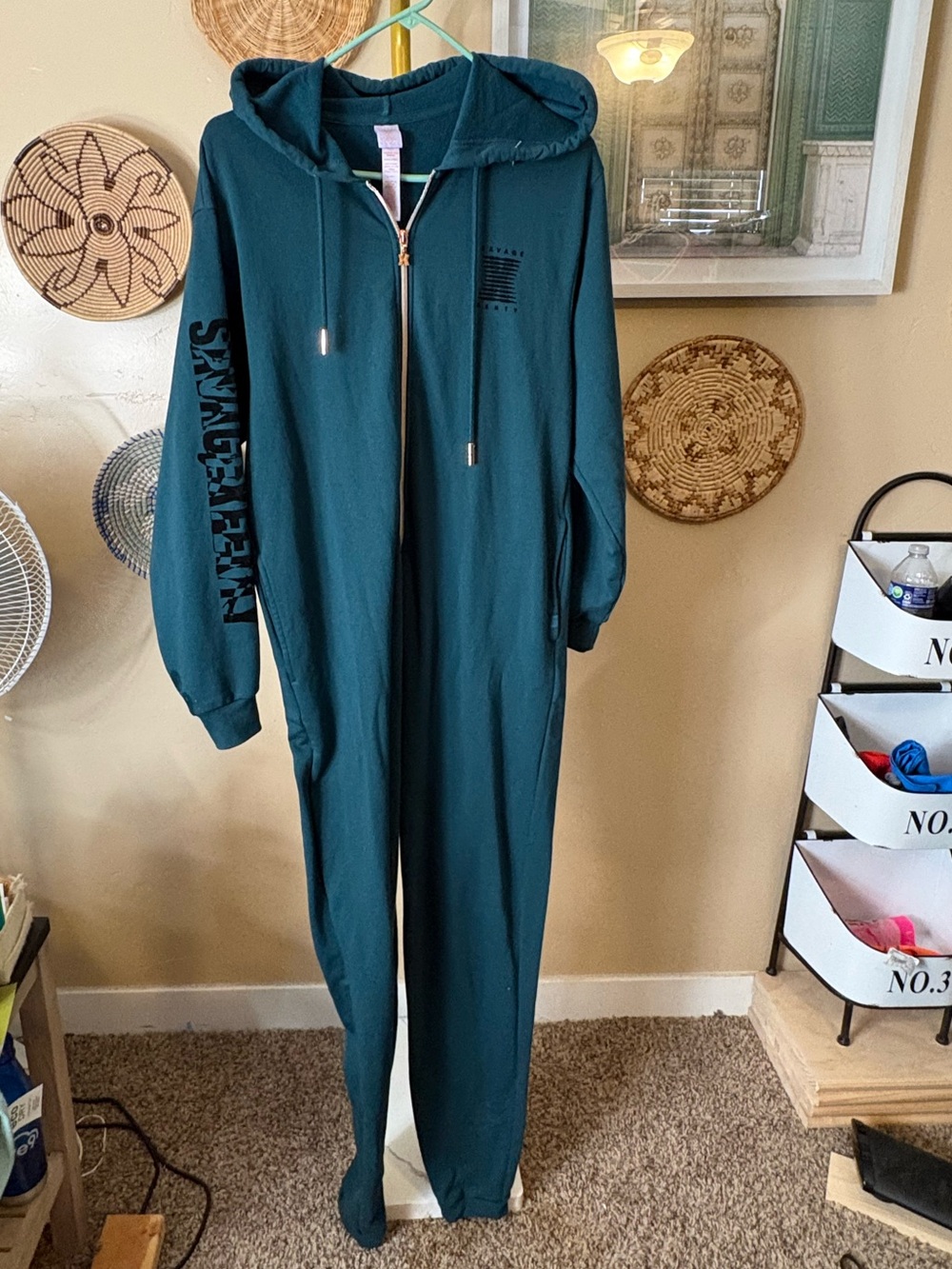Savage x Fenty Full-Zip Hooded Jumpsuit